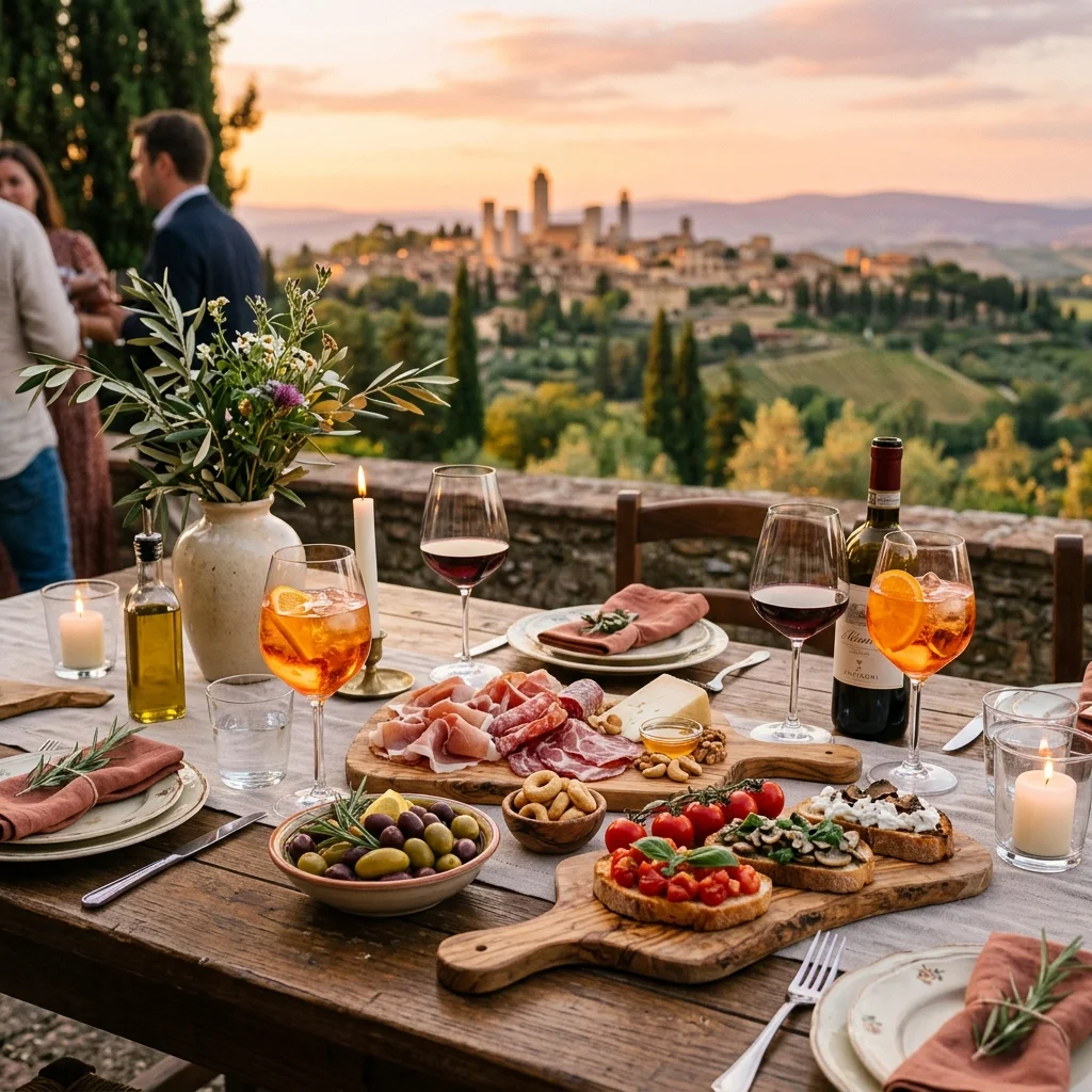 Tagliere da aperitivo con salumi e formaggi italiani
