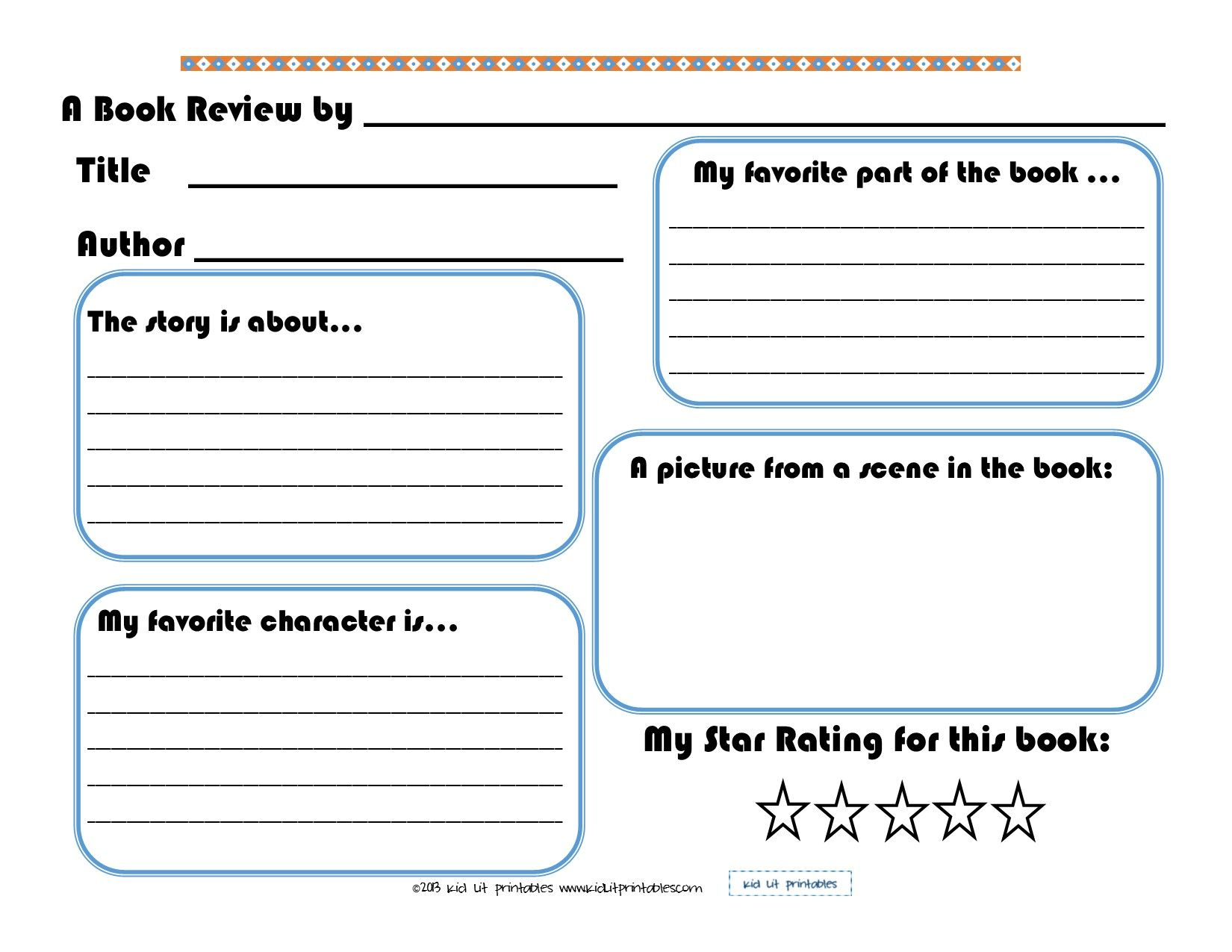 002 Free Book Report Templates Template ~ Ulyssesroom - Book Report Template Free Printable