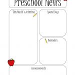 002 Free Newsletter Templates For Teachers Template ~ Ulyssesroom   Free Printable Preschool Newsletter Templates