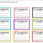 002 Free Printable Coupon Templates Coupons Template For Kids Papel   Free Printable Coupon Templates