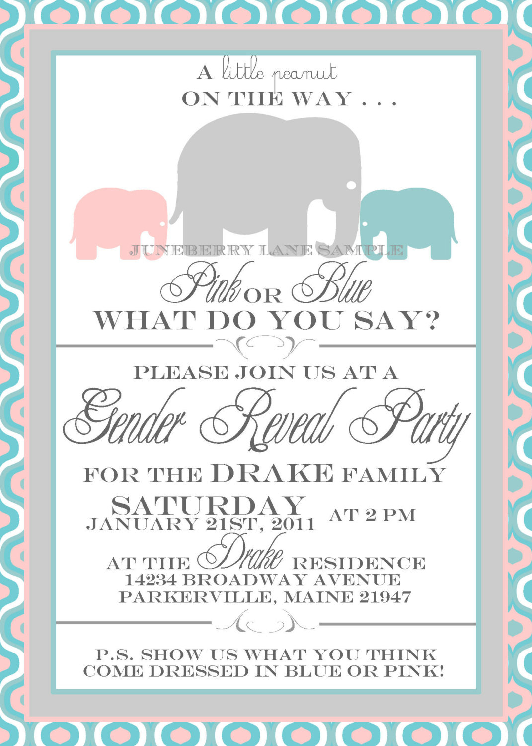 002 Gender Reveal Baby Shower Invitations And Invitation Template On - Free Printable Gender Reveal Invitations