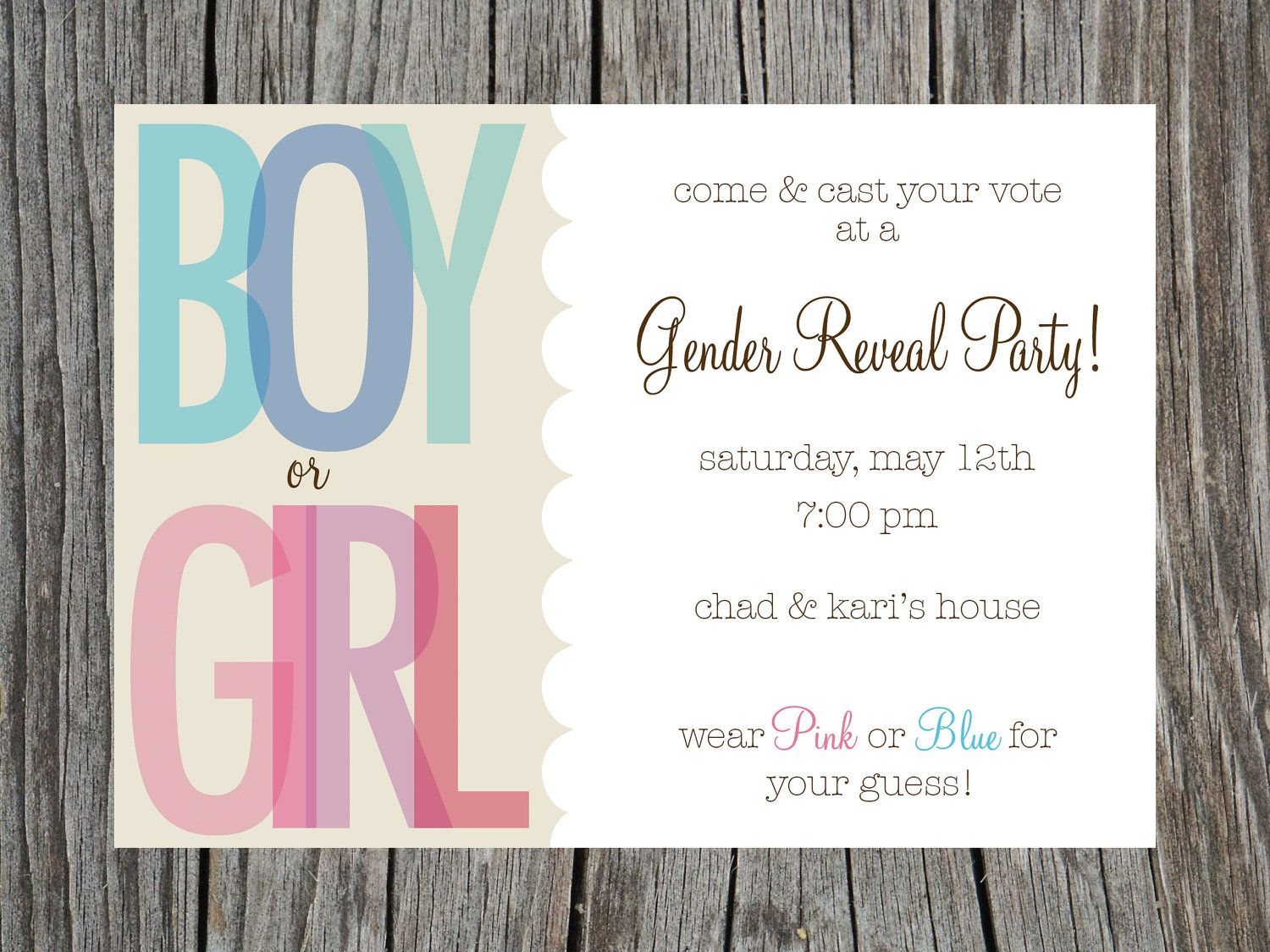 002 Gender Reveal Invitations Template Free Printable Party And The - Free Printable Gender Reveal Invitations