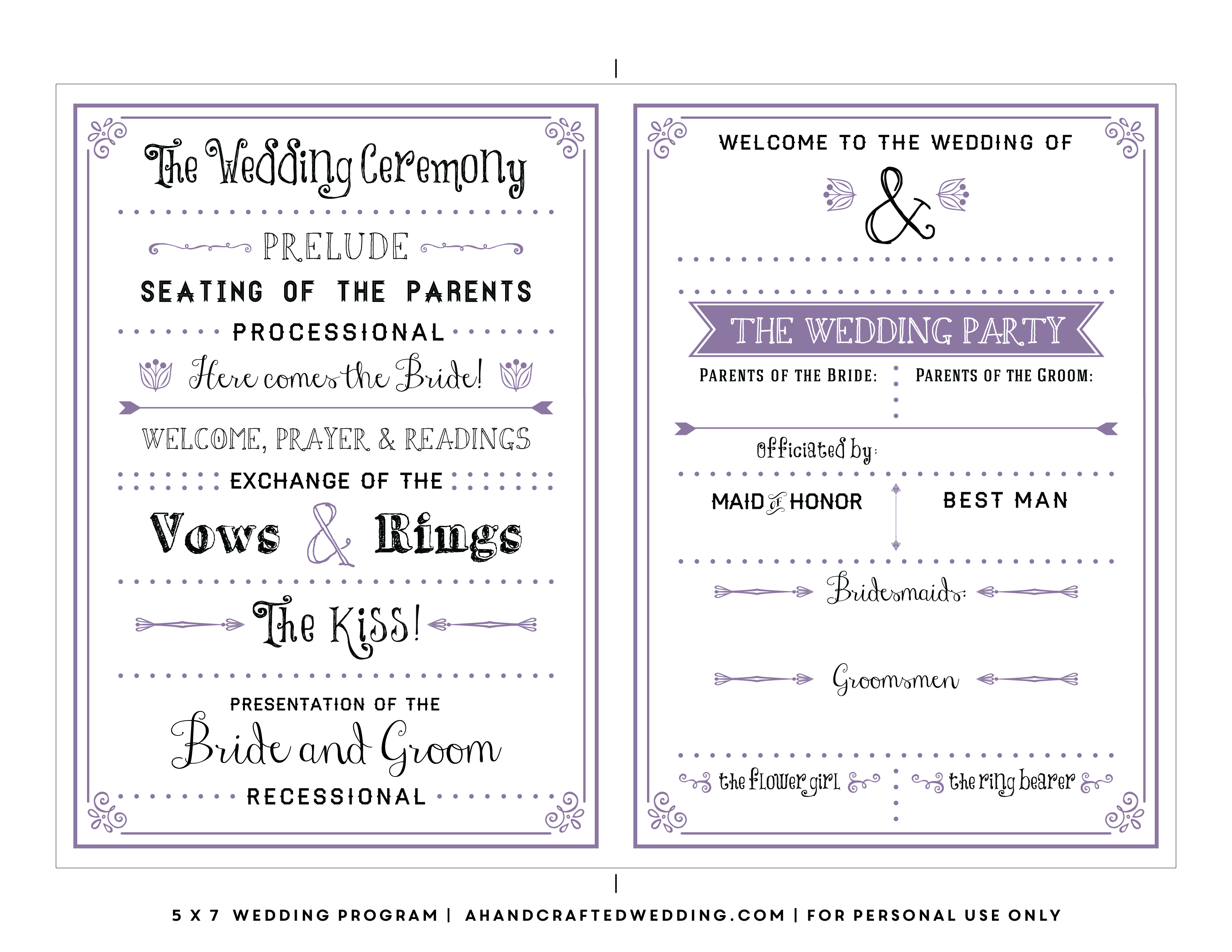 002 Template Ideas Free Printable Wedding Program Templates - Free Printable Wedding Program Samples