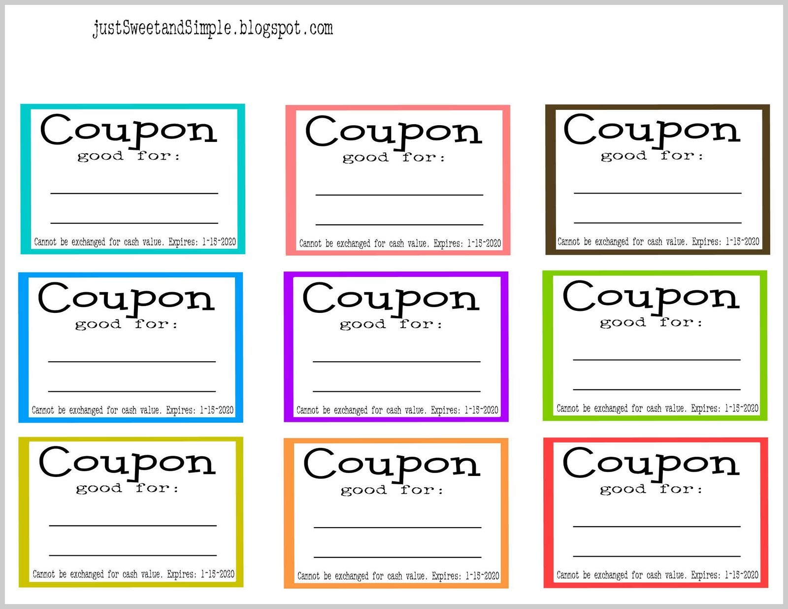 005 Template Ideas Free Printable Coupon Templates ~ Ulyssesroom - Free Printable Blank Birthday Coupons