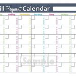006 Monthly Bill Organizer Template Excel Paying Home Bills Free   Free Printable Weekly Bill Organizer
