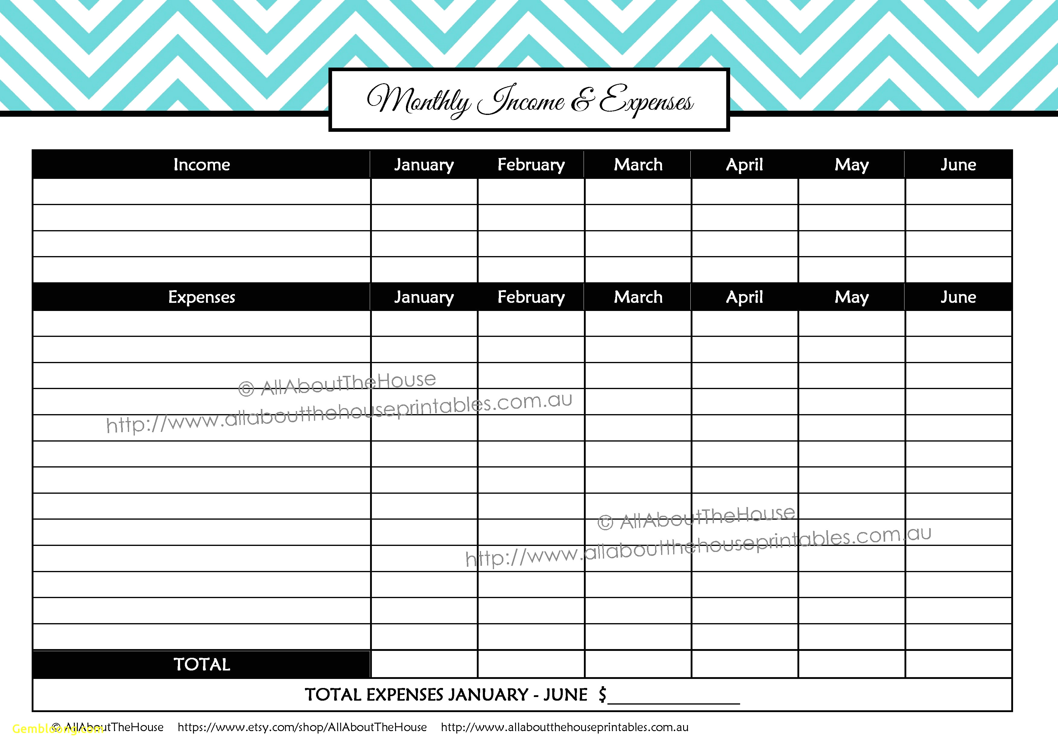 006 Printable Monthly Budget Template Trend ~ Ulyssesroom - Free Printable Monthly Budget