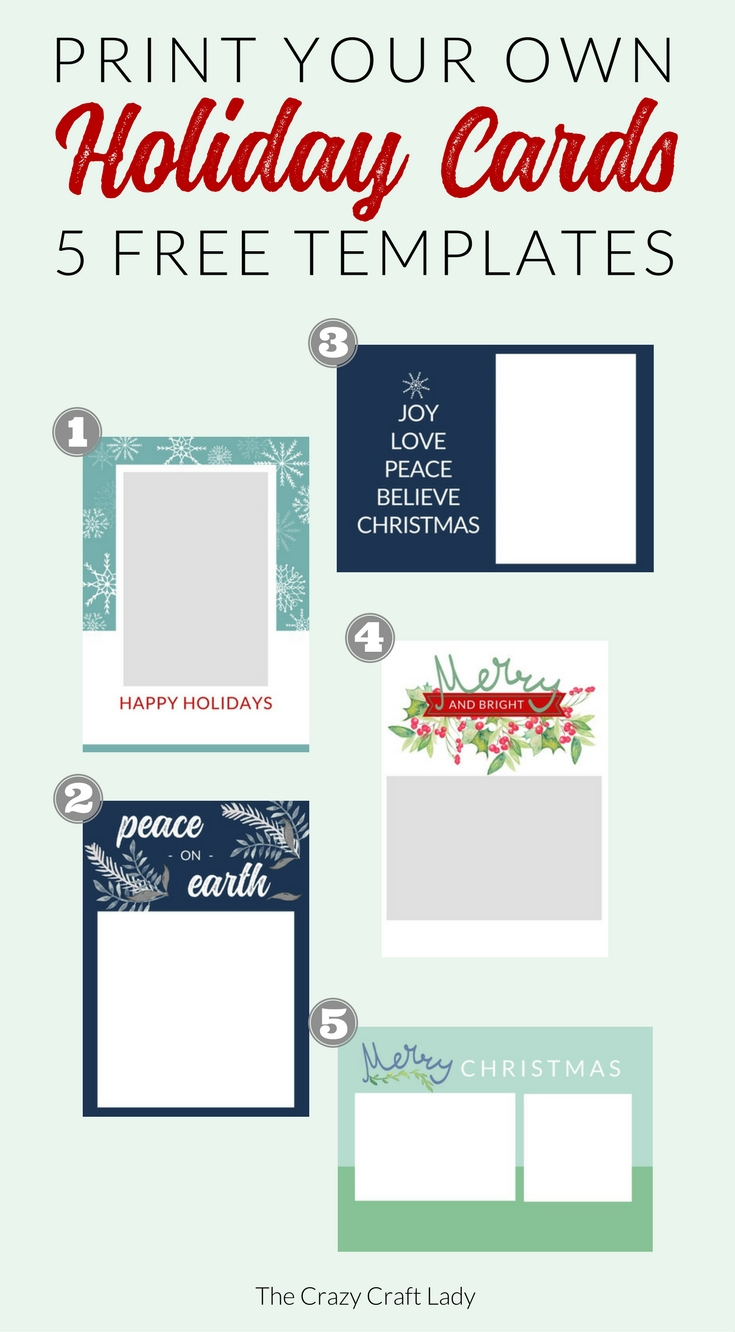 006 Template Ideas Free Printable Holiday Photo Card ~ Ulyssesroom - Free Printable Holiday Cards