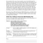 007 Ged Essay Samples Example Practice Test Printable Worksheets   Ged Reading Practice Test Free Printable