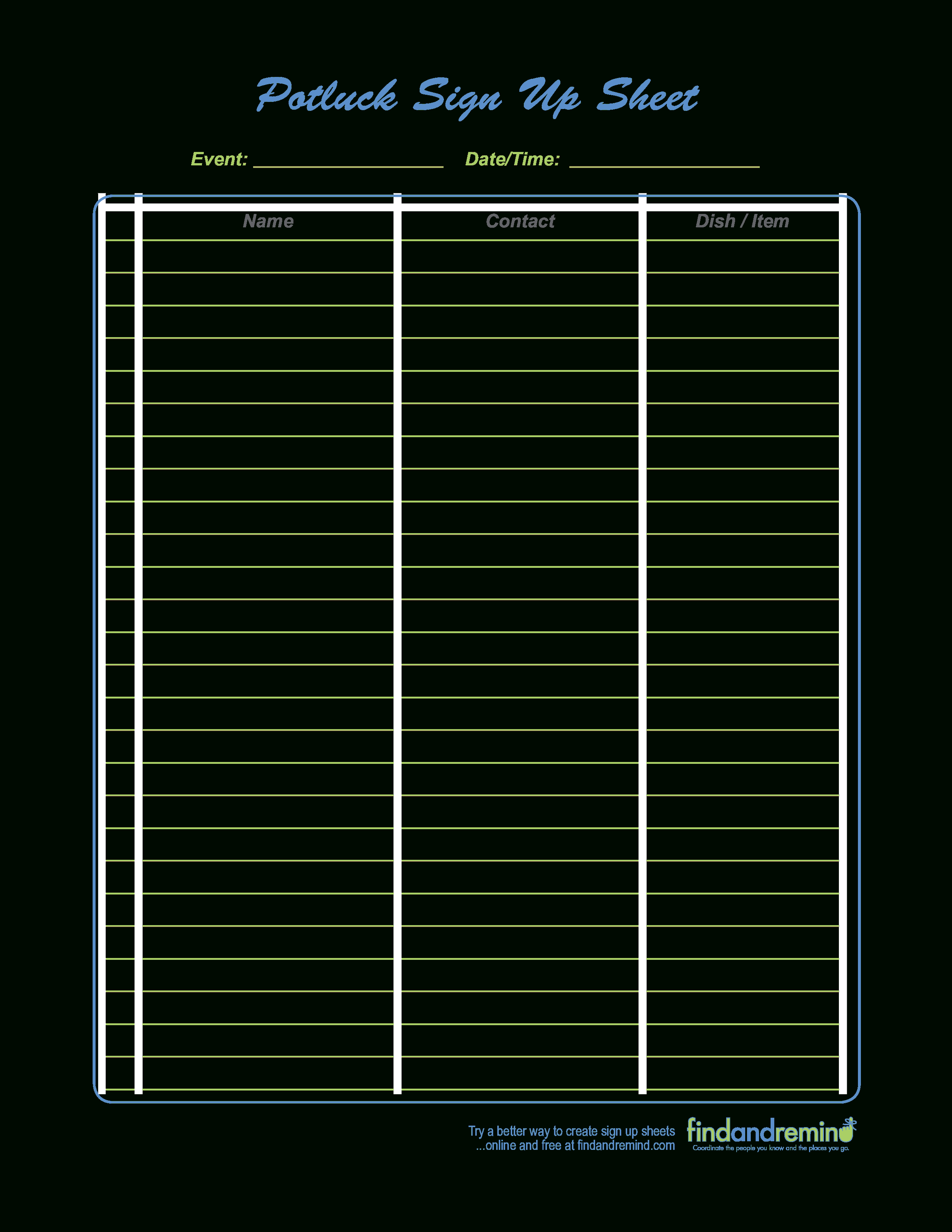 008 Template Ideas Sign Up Sheets Templates Free Office Potluck - Free Printable Sign Up Sheets For Potlucks