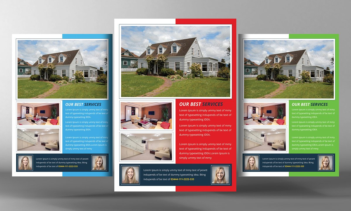 010 Real Estate Flyers Templates Mockups 04 - Free Printable Real Estate Flyer Templates