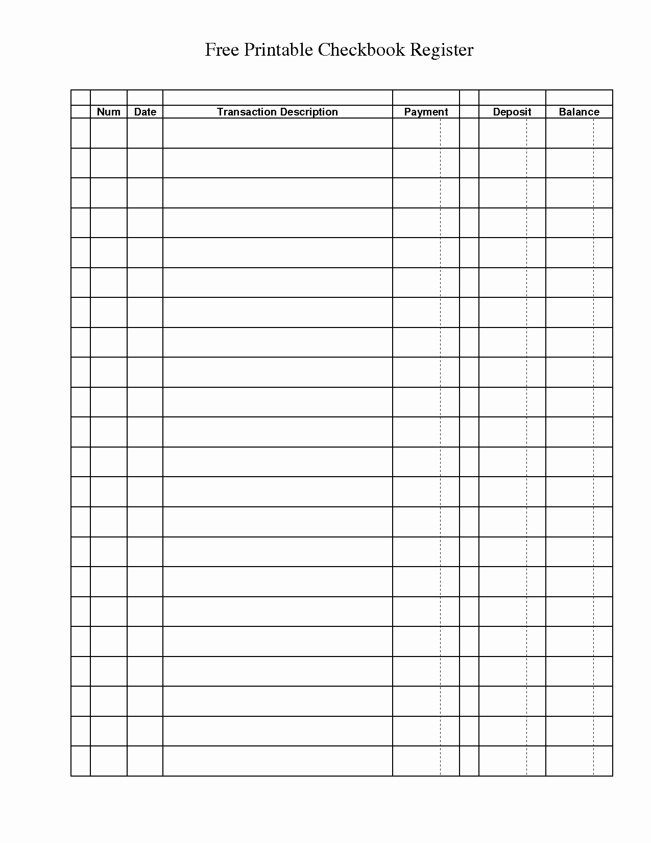 Free Printable Ledger Sheets Free Printable