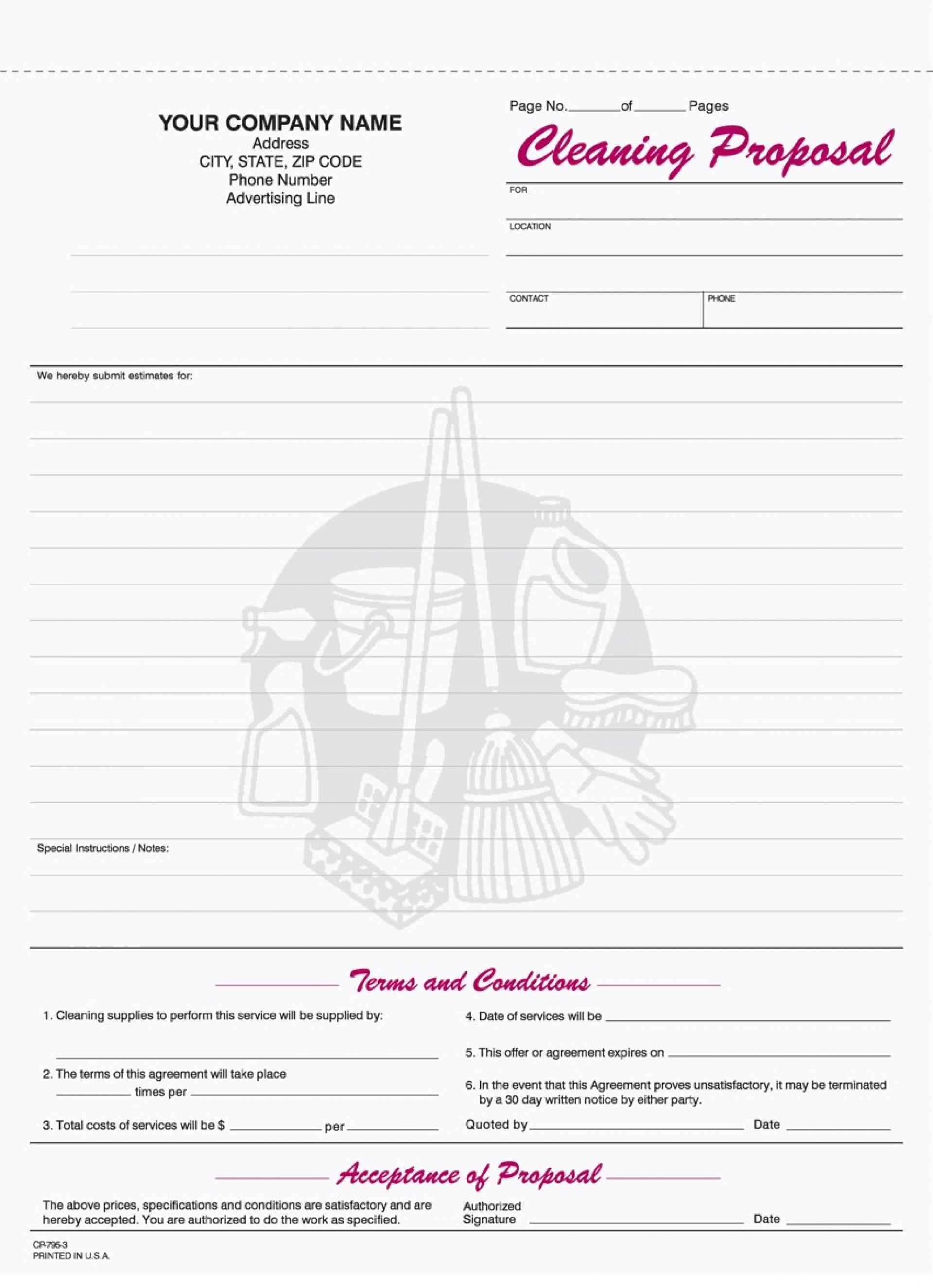 013 Bid Template Free Best Photos Of Printable Proposal Nurulamal - Free Printable Proposal Forms