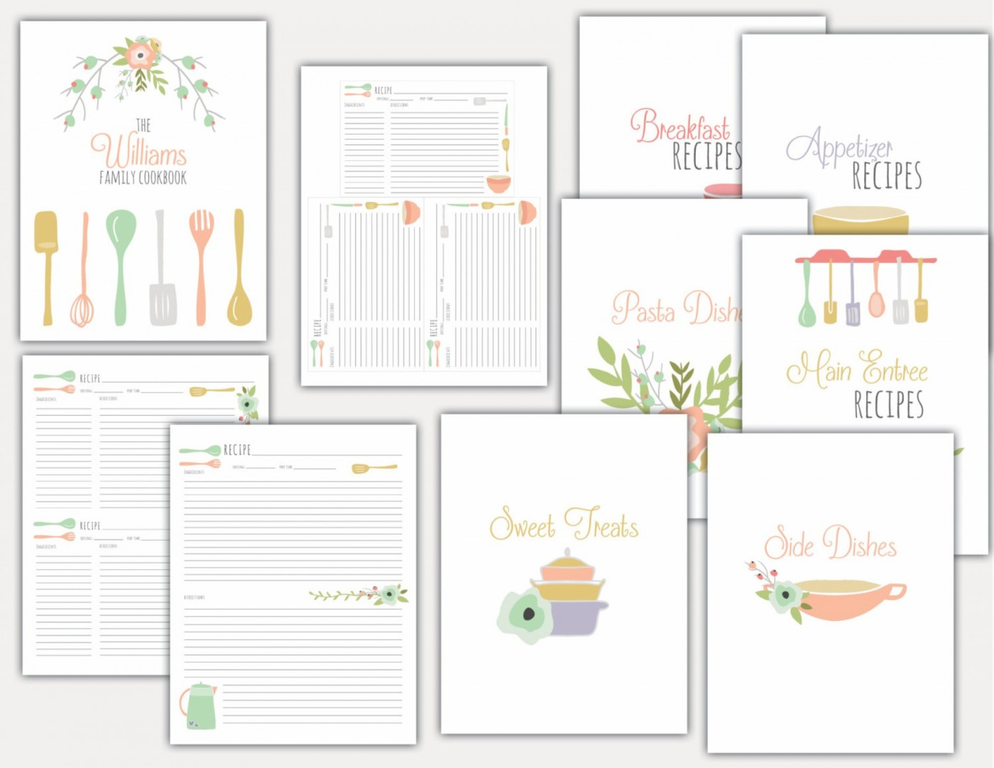 013 Free Printable Recipe Templates Card Revised Stirring Christmas - Free Printable Recipes