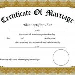015 Template Ideas Fake Marriage Certificate Free Editable   Fake Marriage Certificate Printable Free