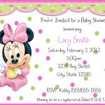016 Minnie Mouse Birthday Invitation Template Ideas Baby ~ Ulyssesroom   Free Printable Baby Mickey Mouse Birthday Invitations