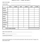 016 Timesheet Template Free Printable Ideas Basic Monthly Or Fresh   Monthly Timesheet Template Free Printable