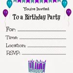 017 Free Printable Birthday Invitation Templates Template Ideas   Free Printable Invitation Maker