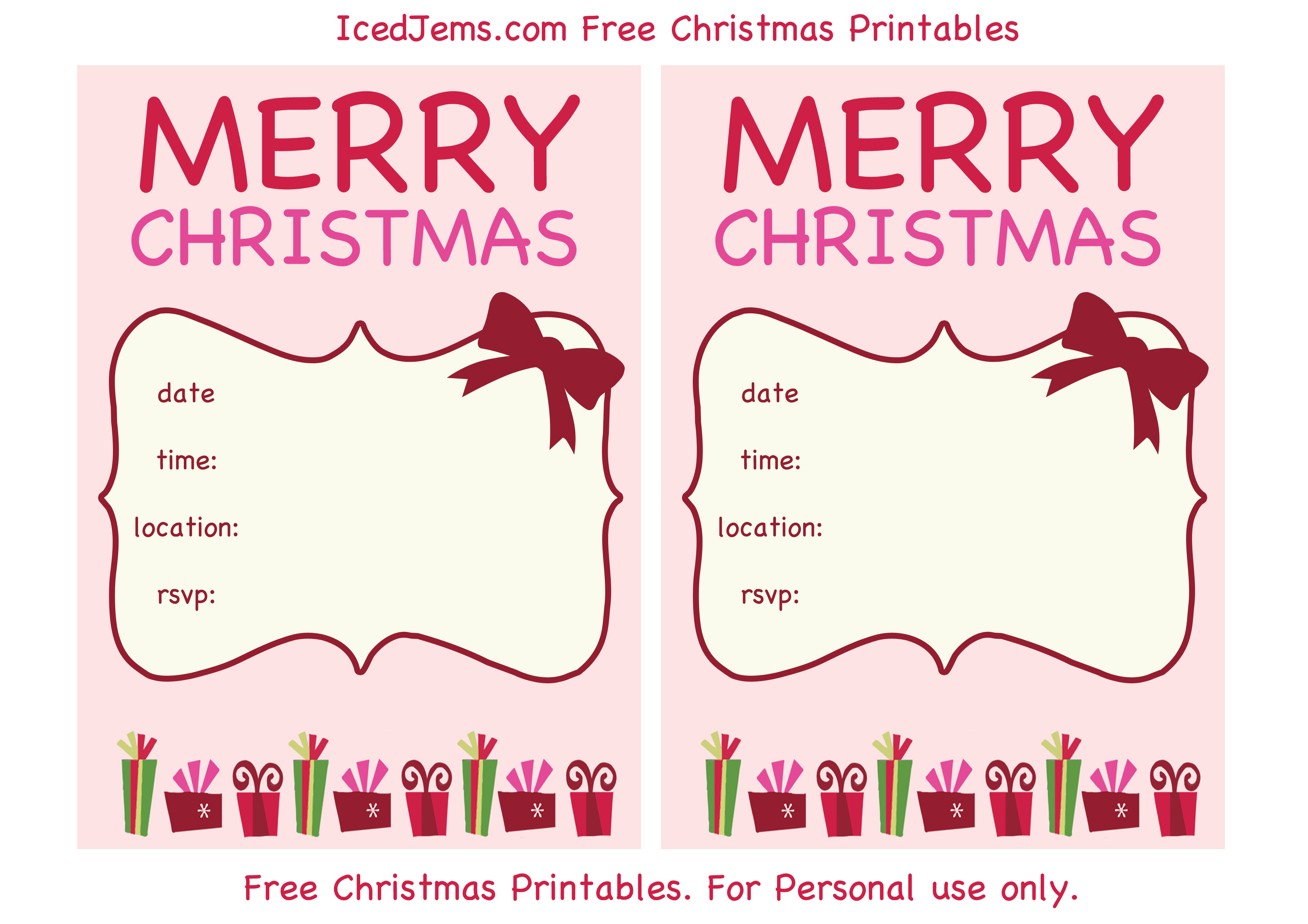 019 Christmas Party Invite Template Ideas ~ Ulyssesroom - Christmas Party Invitation Templates Free Printable