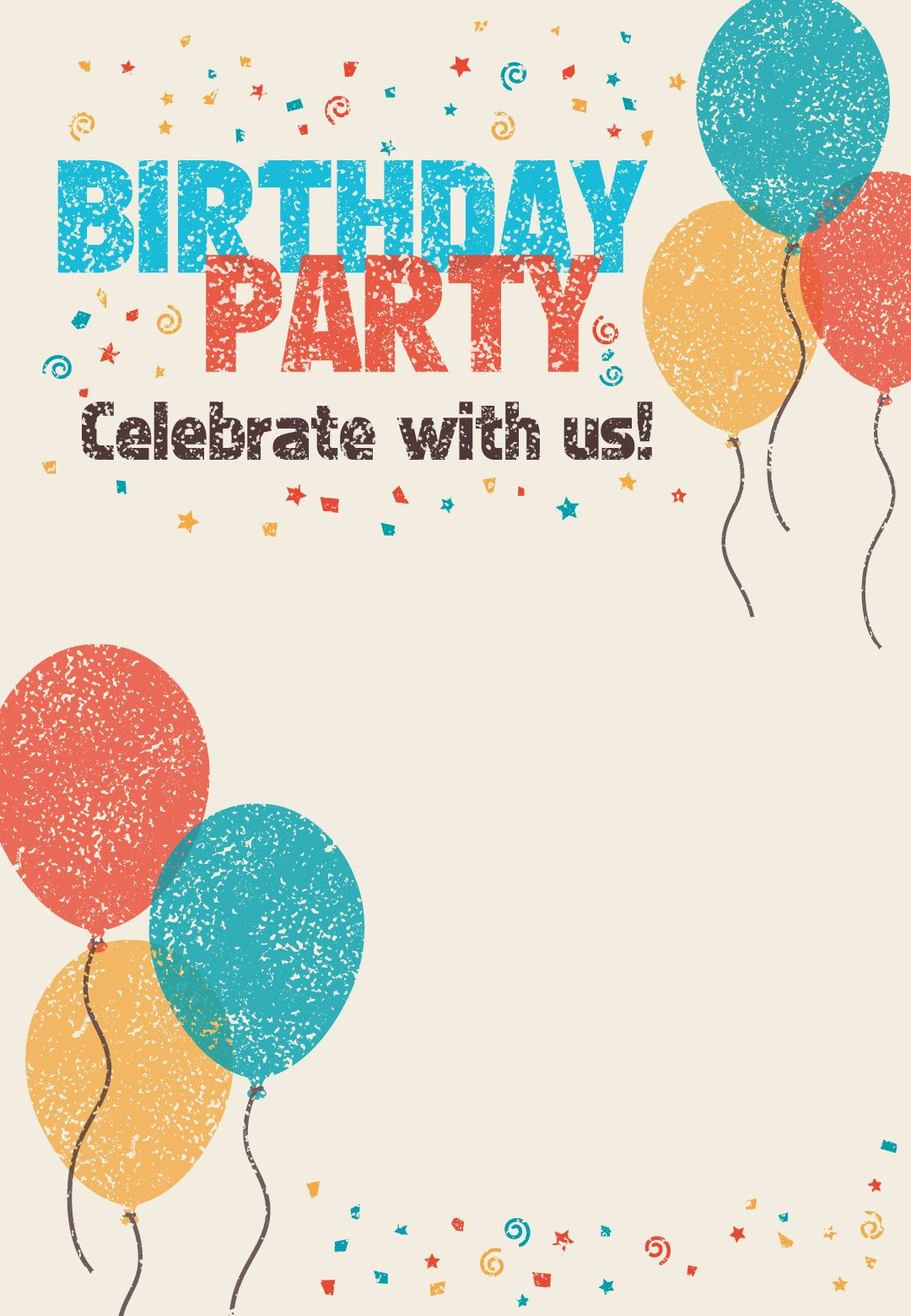 023 Template Ideas Free Birthday Flyer Templates ~ Ulyssesroom - Pool Party Flyers Free Printable