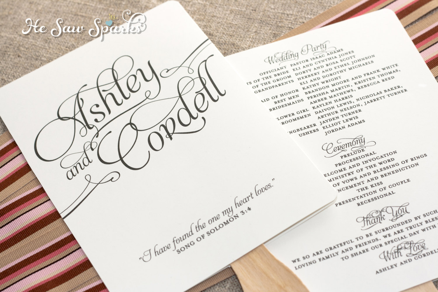 024 Nuptial Mass Programe Free Weddinges Download Printable Ceremony - Free Printable Wedding Fan Templates