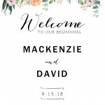 028 Wedding Welcome Sign Template ~ Ulyssesroom   Free Printable Welcome Sign Template