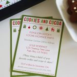 10 Free Christmas Party Invitations That You Can Print   Free Christmas Cookie Exchange Printable Invitation