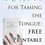 10 Scriptures For Taming The Tongue Free Printable Prayer Cards   Arabah   Free Printable Prayer Cards