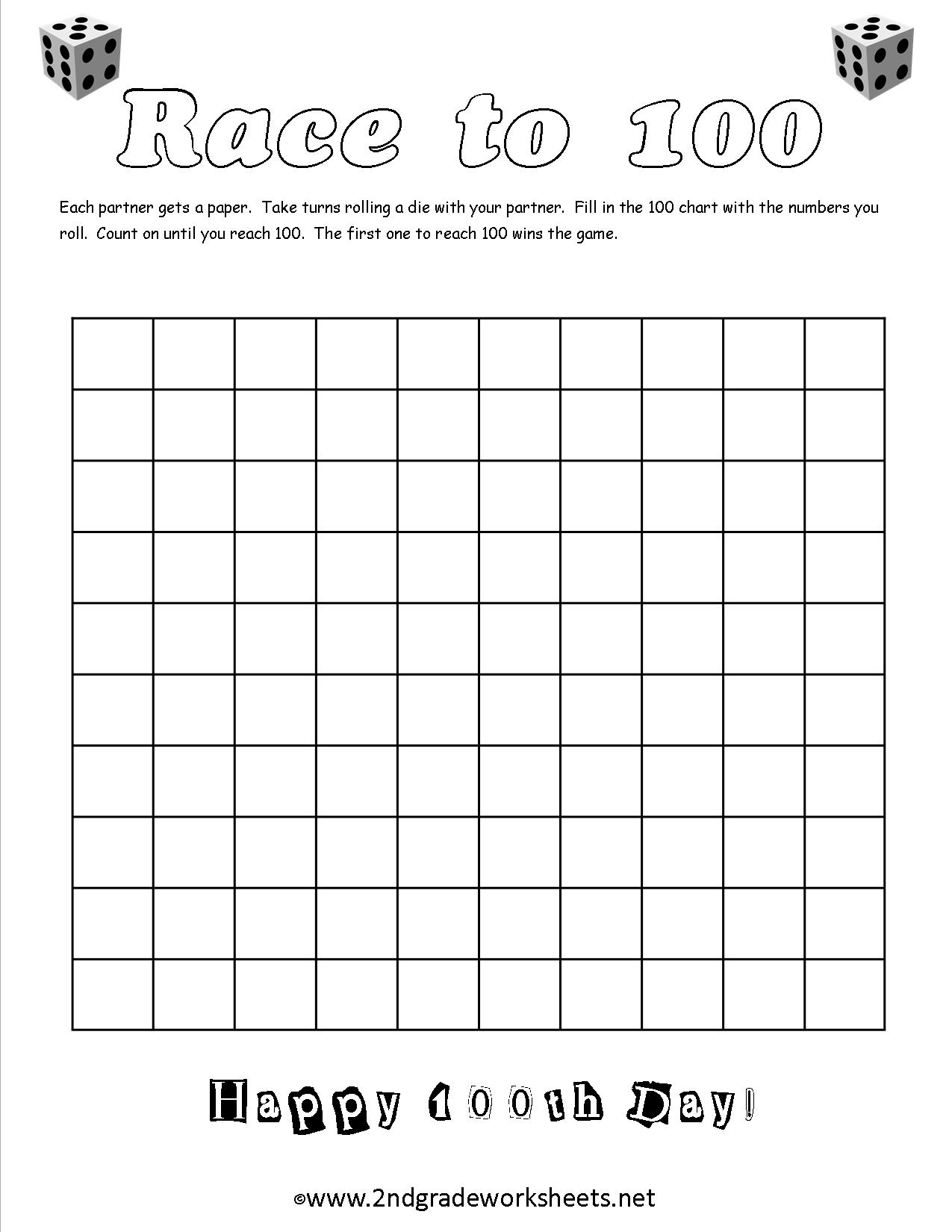 100Th Day Of School Worksheets And Printouts - Free Printable Number Of The Day Worksheets