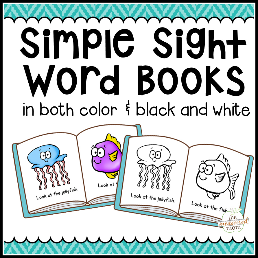 104 Simple Sight Word Books In Color &amp;amp; B/w - The Measured Mom - Free Printable Phonics Books