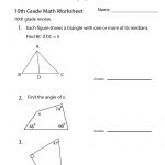 10Th Grade Math Review Worksheet Printable | Math Tutoring   Free Printable Portuguese Worksheets