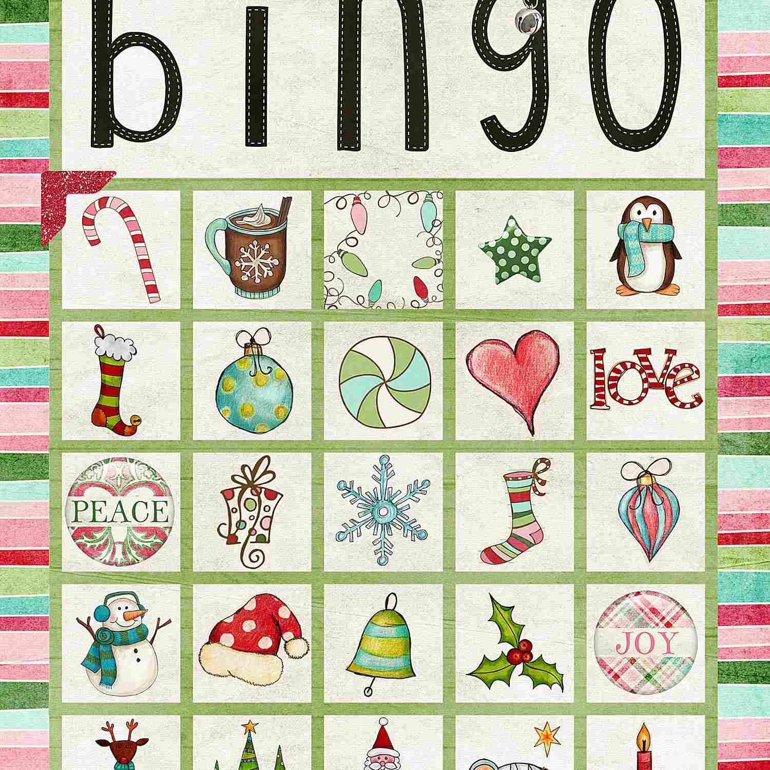 11 Free, Printable Christmas Bingo Games For The Family - Christmas Bingo Game Printable Free