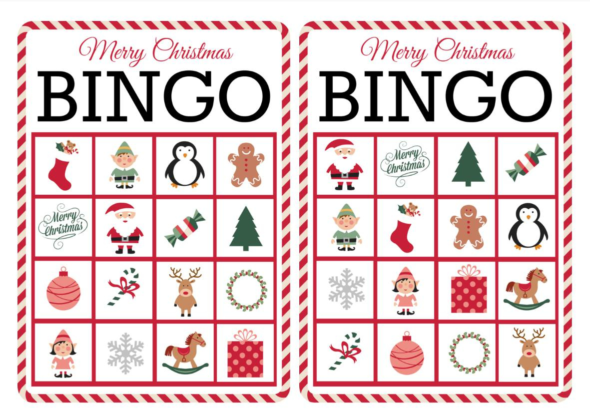 11 Free, Printable Christmas Bingo Games For The Family - Free Printable Personalized Christmas Invitations
