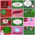 12 Days Of Christmas Printable Tags   Busy Moms Helper   Free Printable 12 Days Of Christmas Gift Tags