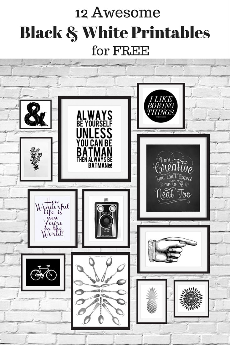 Free Printable Black And White Wall Art Download And Print Your