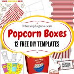 12 Free Diy Popcorn Box Printables For A Better Family Movie Night   Free Printable Christmas Money Holders