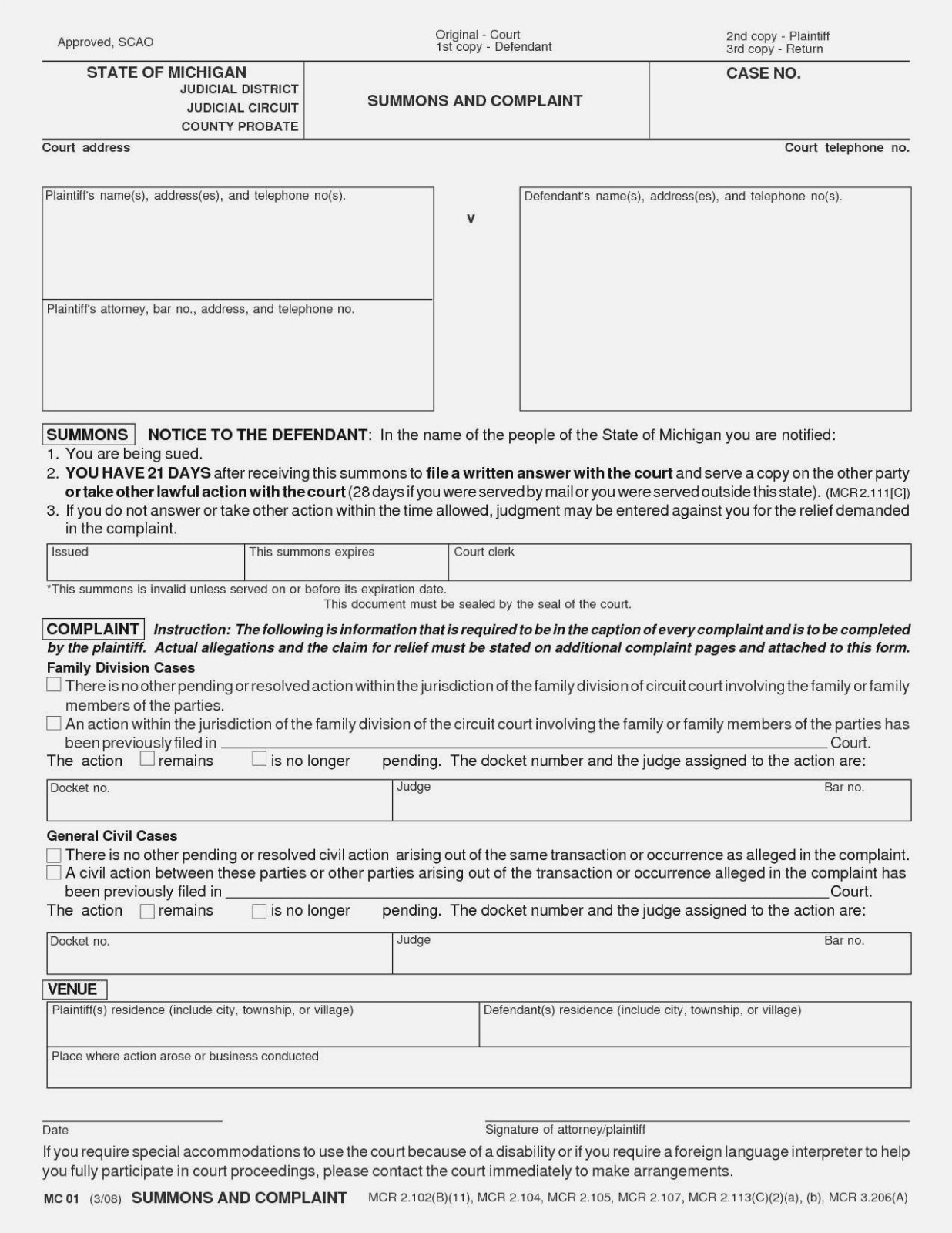 free printable divorce papers 169645 davidson county tn
