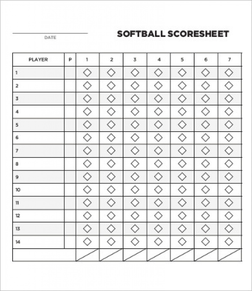 12+ Softball Score Sheet Templates - Pdf, Doc | Free &amp;amp; Premium - Free Printable Softball Images