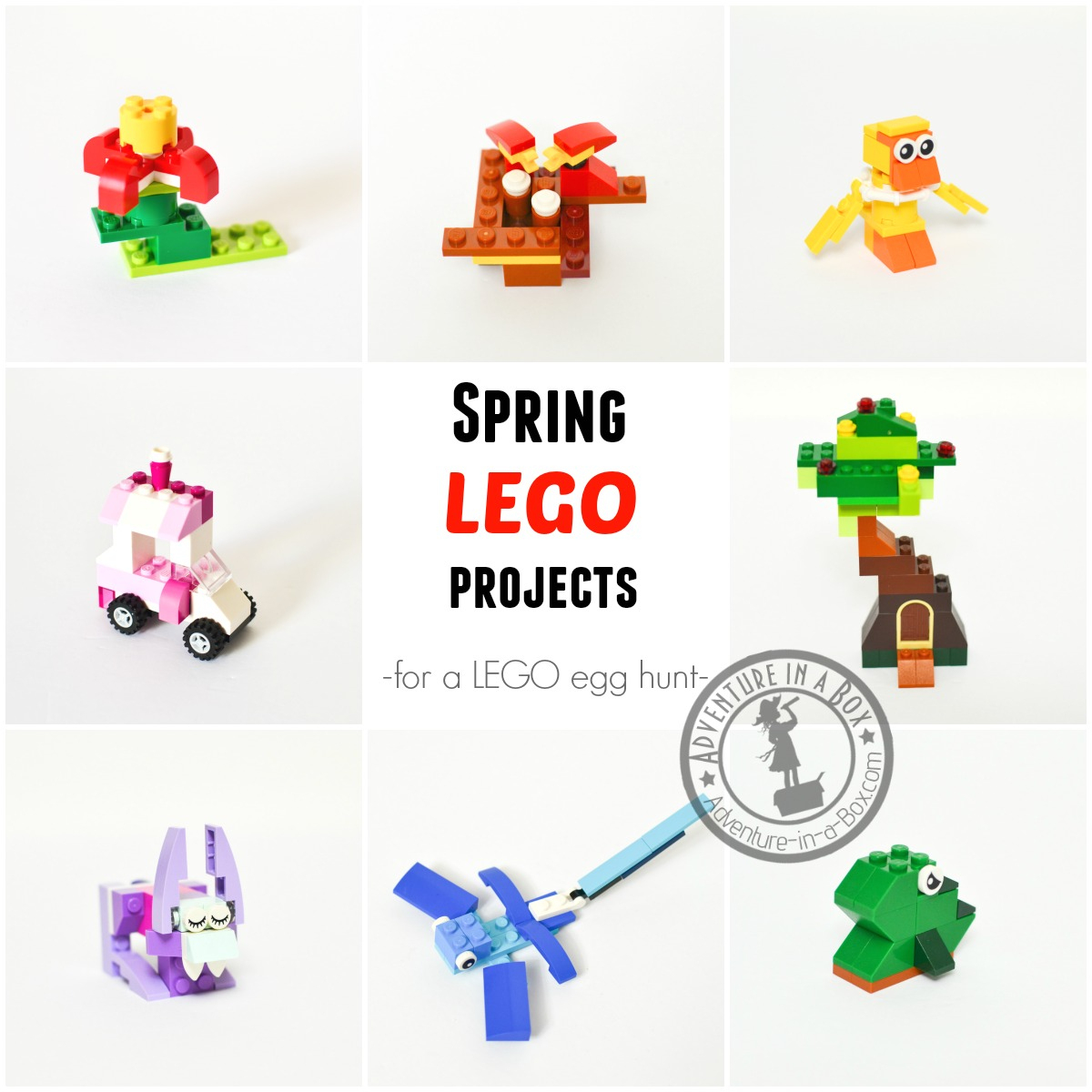 12 Spring Lego Projects For Easter Egg Hunt Or Basket | Adventure In - Free Printable Lego Instructions