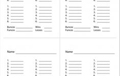 13-14 Printable Bunco Score Sheets | 14Juillet2009 – Free Printable Bunco Score Sheets