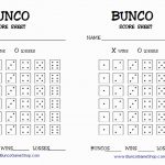 13 Best Of Free Bunco Scorecard Template   Document Template Ideas   Printable Bunco Score Cards Free