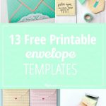 13 Free Printable Envelope Templates | Printables | Pinterest   Free Printable Greeting Card Envelope Template