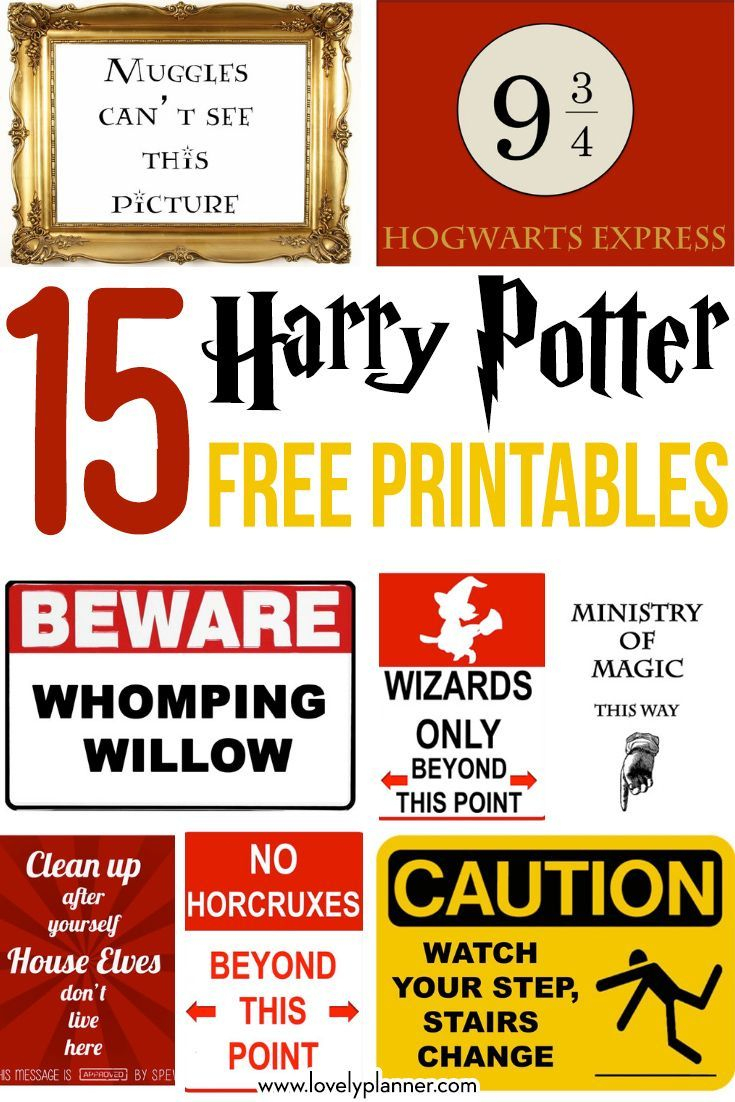 15 Free Harry Potter Party Printables - Part 1 | Maddison&amp;#039;s 11Th - Free Harry Potter Printable Signs