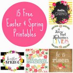 15 Free Spring And Easter Printables | Artsy Stuff | Pinterest   Free Printable Spring Decorations