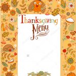 16+ Blank Menu Designs   Psd, Vector Format Download | Design Trends   Free Printable Thanksgiving Menu Template