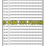 16 Pages Of Number Line Subtraction To 20, Free! Great To Support   Free Printable Number Line 0 20