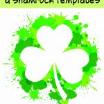 17+ Free Printable Four Leaf Clover & Shamrock Templates   The   Free Printable Shamrock Cutouts
