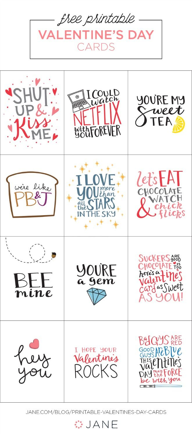 17 Free Printable Valentine Greeting Cards | Valentine&amp;#039;s Inspiration - Free Printable Valentines Day Cards