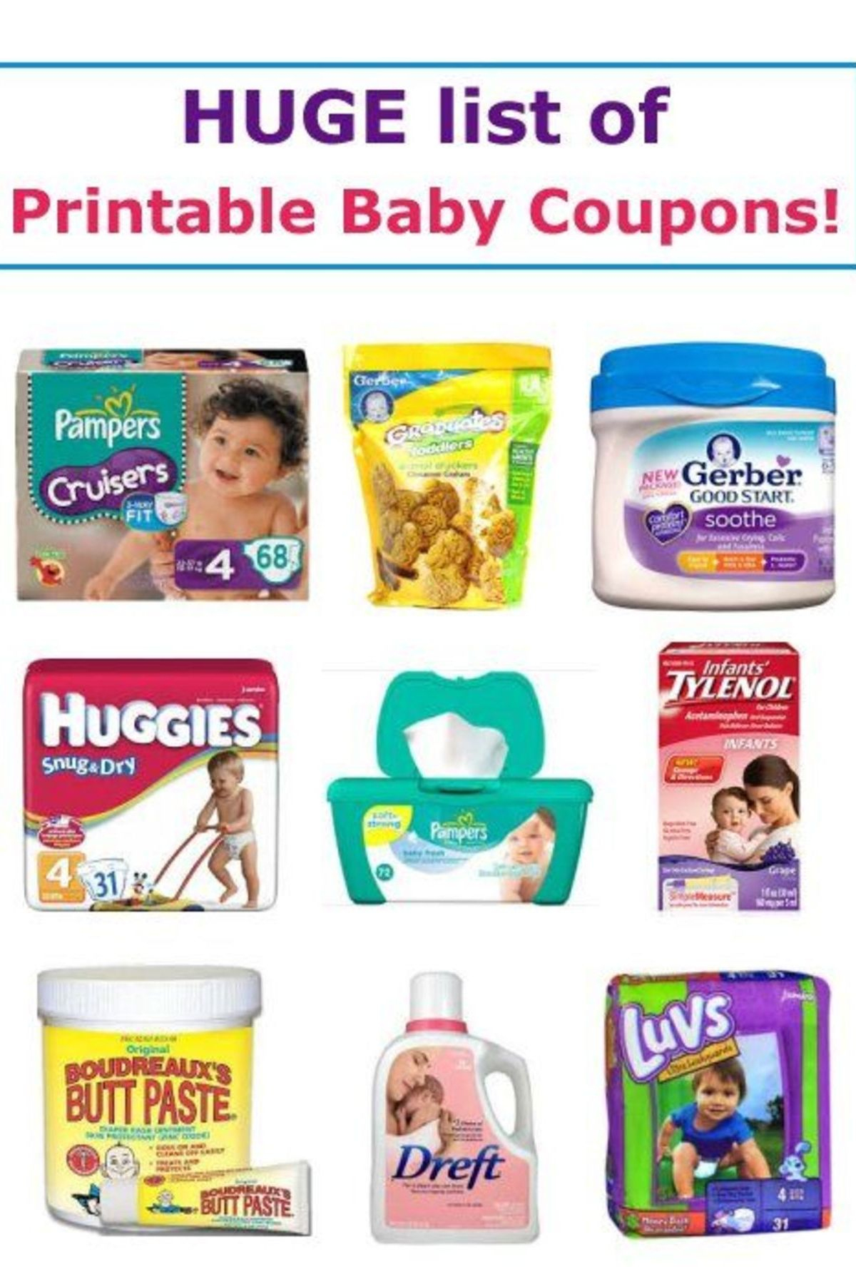 17 Printable Baby Coupons | Baby On A Budget | Baby Coupons, Baby - Free Printable Coupons For Baby Diapers