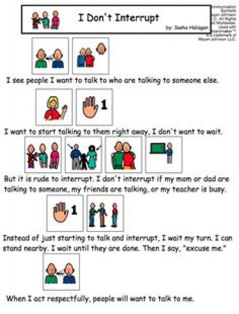 Social Stories Free Printable