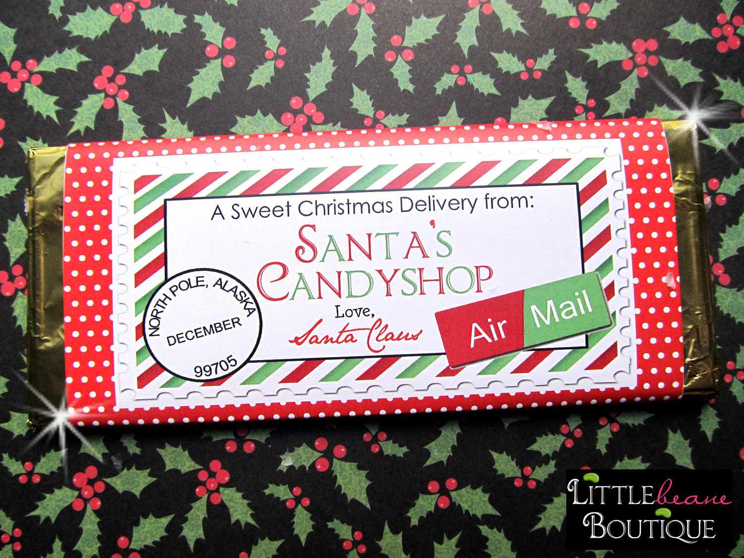 19 Images Of Bar Template Christmas | Unemeuf - Free Printable Christmas Candy Bar Wrappers